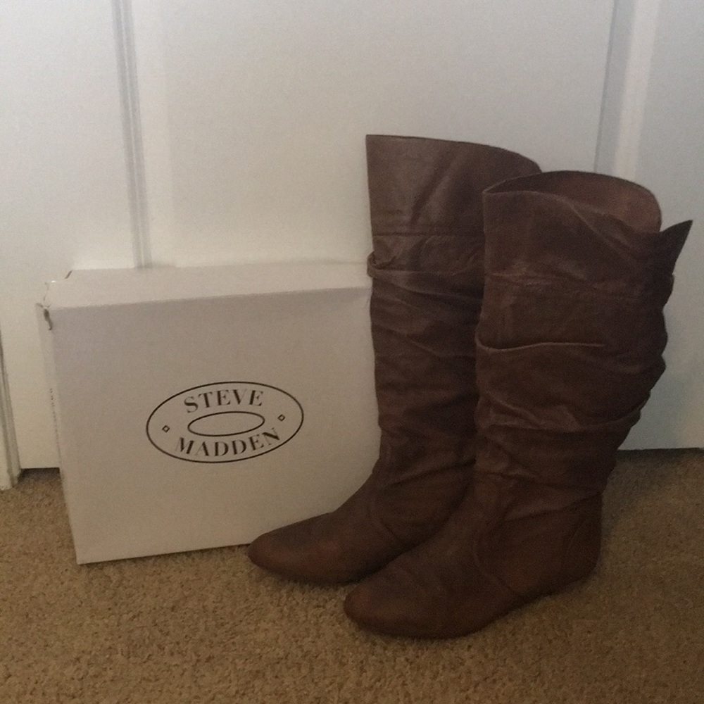 Steve Madden Size 11 Tan Leather Candence Boots